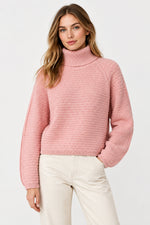 Load image into Gallery viewer, Pink Turtleneck Pullover
