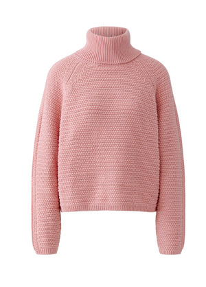 Pink Turtleneck Pullover