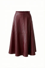 Load image into Gallery viewer, Berry Faux Leather Skirt
