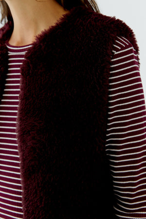 Berry Faux Fur Waistcoat