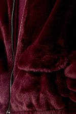 Load image into Gallery viewer, Berry Faux Fur Jacket
