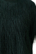 Load image into Gallery viewer, Green Fringed Short Sleeve Blouse
