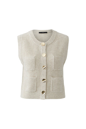 Beige Knitted Waistcaot