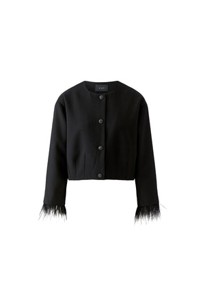 Black Collarless Jacket