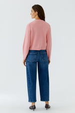 Load image into Gallery viewer, Pink Outside Seams Cardigan
