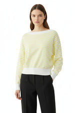 Load image into Gallery viewer, White Yellow Stripe Pullover
