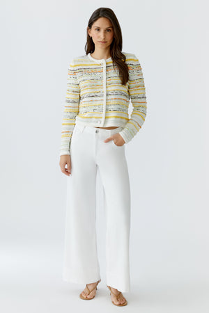 White Yellow Cardigan