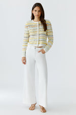 Load image into Gallery viewer, White Yellow Cardigan
