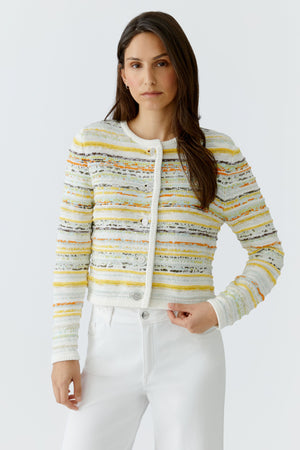 White Yellow Cardigan