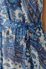 Load image into Gallery viewer, Blue Paisley Maxi Dress

