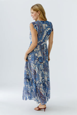 Blue Paisley Maxi Dress