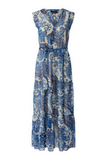 Load image into Gallery viewer, Blue Paisley Maxi Dress
