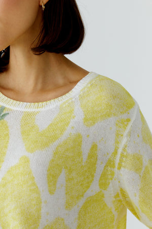 Yellow White Pullover