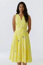Load image into Gallery viewer, Yellow Midi Dress
