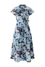 Load image into Gallery viewer, Blue Floral Midi Dress
