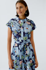 Load image into Gallery viewer, Blue Floral Midi Dress
