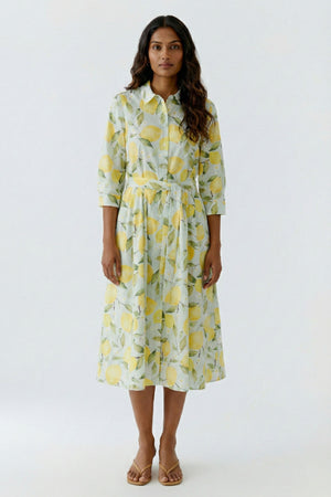 Light Green Yellow Dress