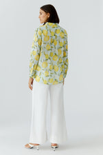Load image into Gallery viewer, Light Green Yellow Blouse
