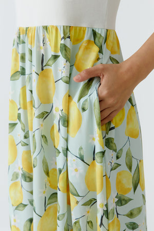 Light Green Yellow Dress