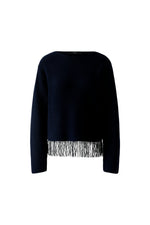 Load image into Gallery viewer, Blue Tassel Hem Sweater
