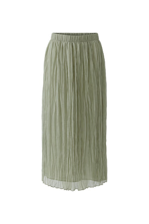 Green Pleated Skirt
