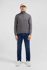 Load image into Gallery viewer, Eden Park Half Zip Sweater Grey
