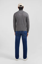 Load image into Gallery viewer, Eden Park Half Zip Sweater Grey
