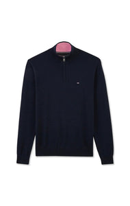 Eden Park Half Zip Sweater Marine