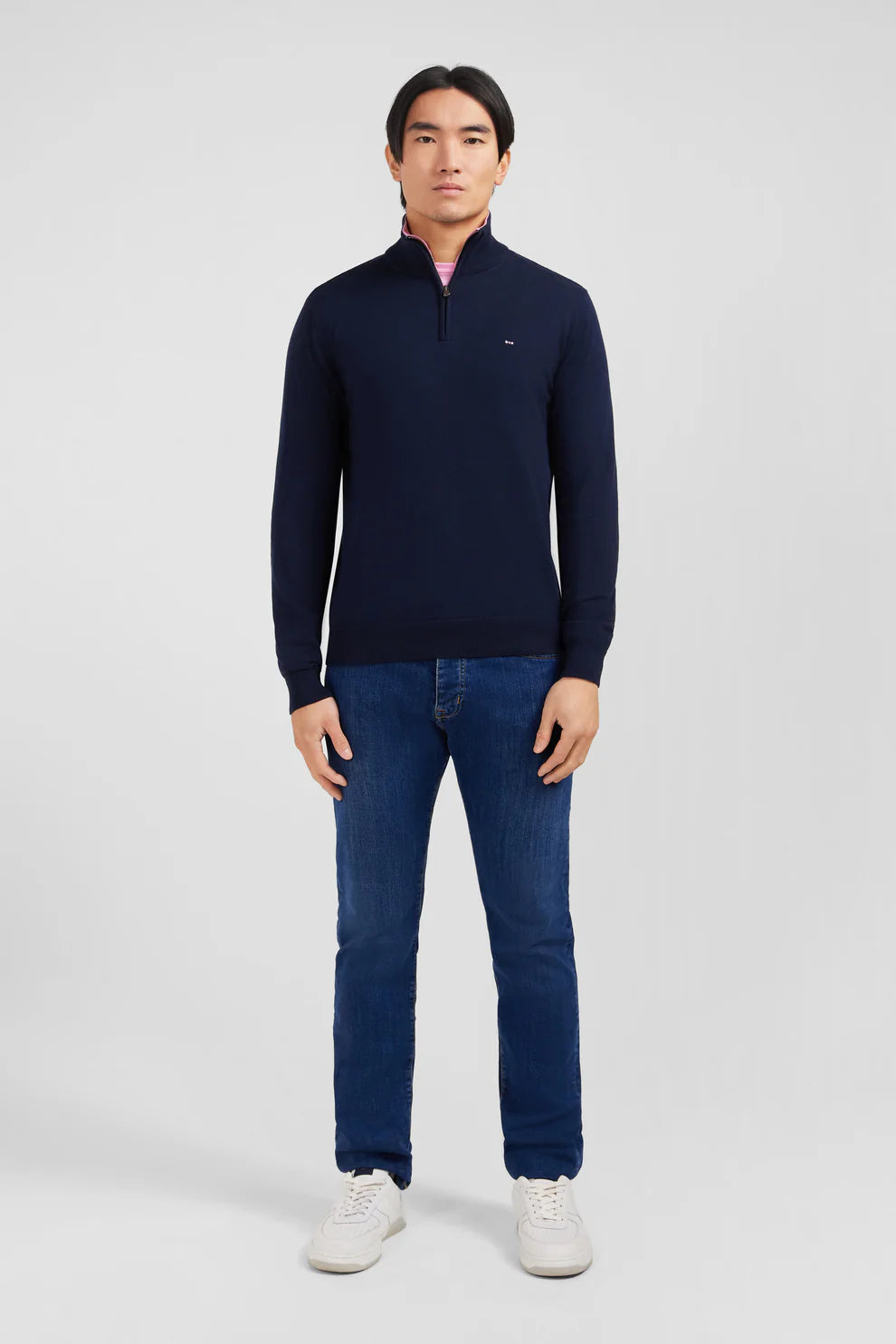 Eden Park Half Zip Sweater Marine