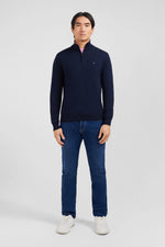 Load image into Gallery viewer, Eden Park Half Zip Sweater Marine
