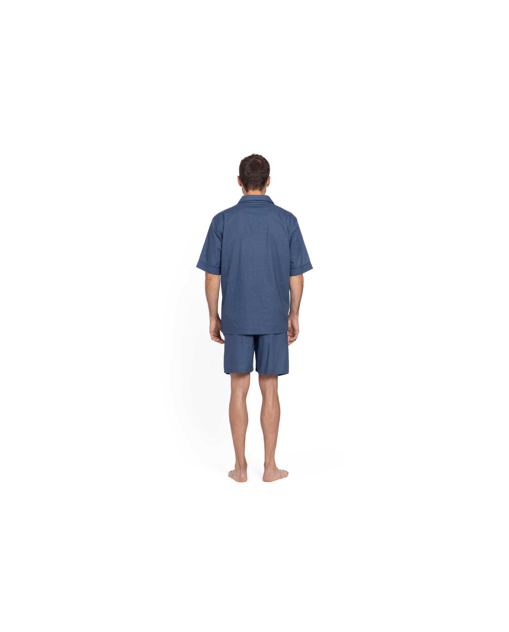 Navy Pyjama Shorts Set