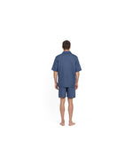 Load image into Gallery viewer, Navy Pyjama Shorts Set
