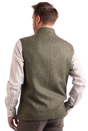 Sage Pernith Long Tweed Waistcoat