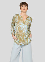 Load image into Gallery viewer, Sky Palm Print Blouse

