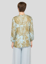 Load image into Gallery viewer, Sky Palm Print Blouse
