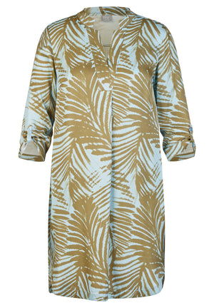 Sky Palm Print Dress
