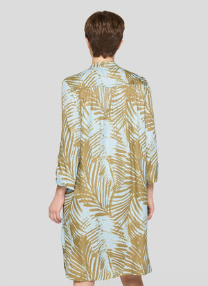 Sky Palm Print Dress