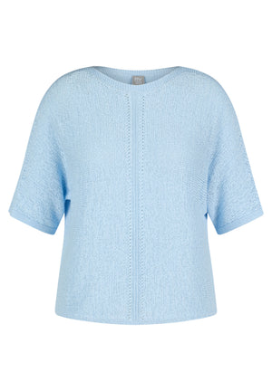 Sky Openwork Knit Sweater