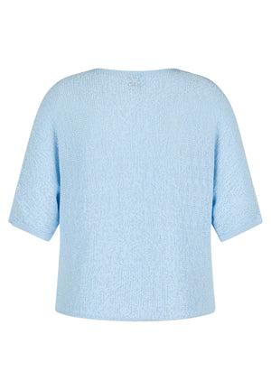 Sky Openwork Knit Sweater