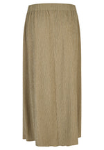Load image into Gallery viewer, Khaki Midi Crepe Look Skirt
