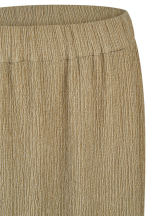 Khaki Midi Crepe Look Skirt