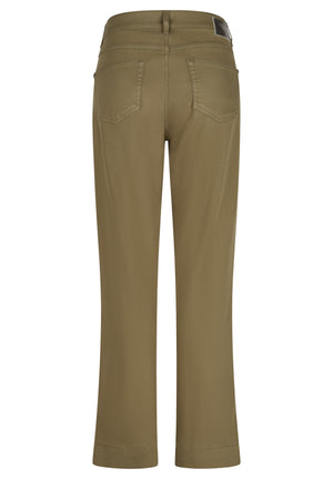 Khaki Straight Leg Trousers
