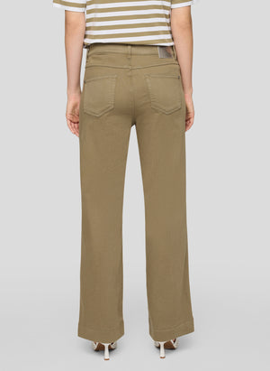 Khaki Straight Leg Trousers