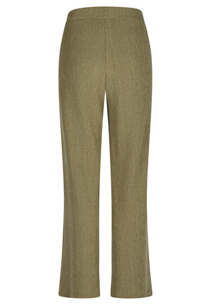 Khaki Wide Leg Trousers