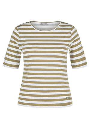 Khaki Striped T-Shirt