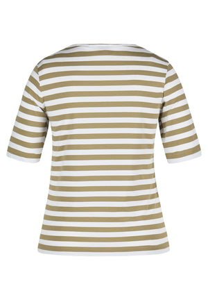 Khaki Striped T-Shirt