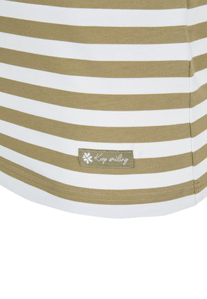 Khaki Striped T-Shirt