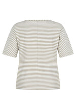 Load image into Gallery viewer, Khaki Striped Textured T-Shirt
