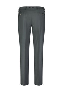 Green Textured Trousers Short Length