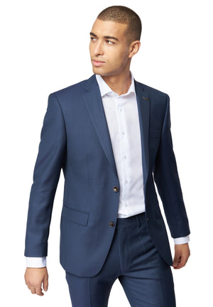 Blue Textured Jacket
